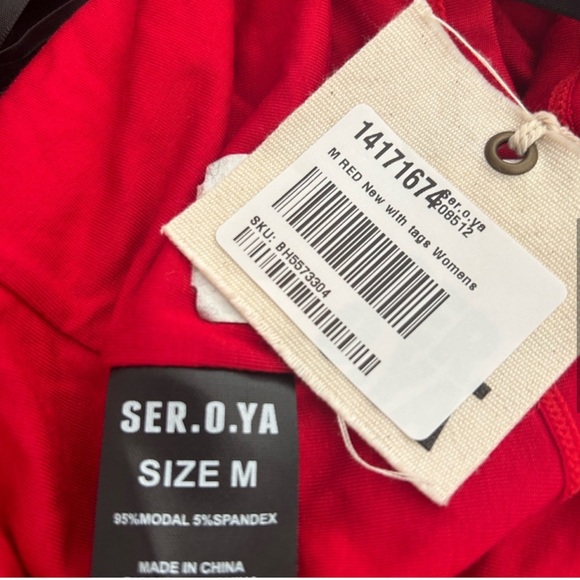 NWT - SER.O.YA Ellis Top in Cherry Red - Size Medium - Picture 6 of 6